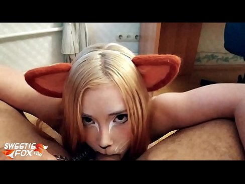 ❤️ Kitsune anameza mboo na kumeza mdomoni Video ya mkundu ❌️